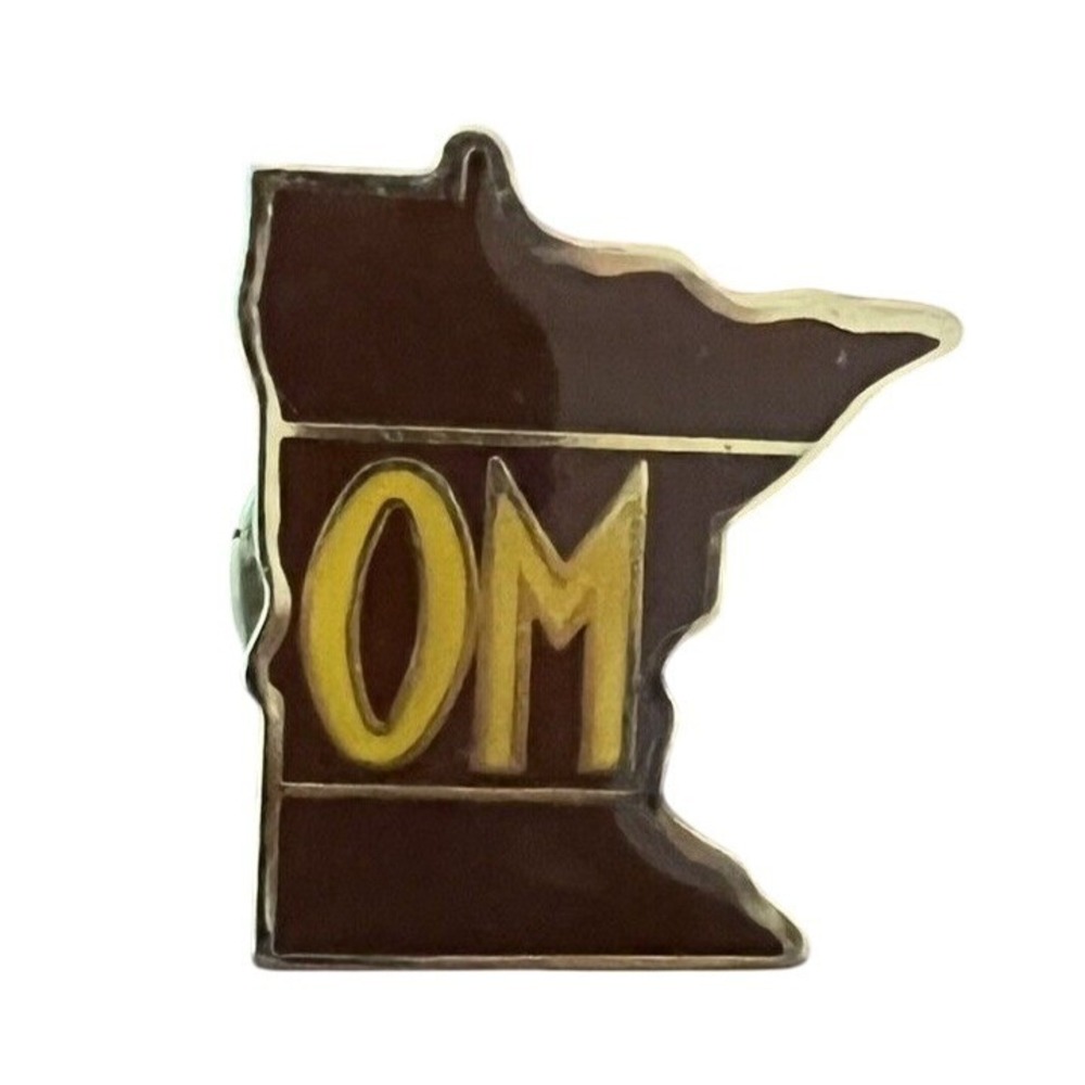 Vintage Minnesota (OM) Odyssey of the MindHat Lapel Vest Souvenir Pin